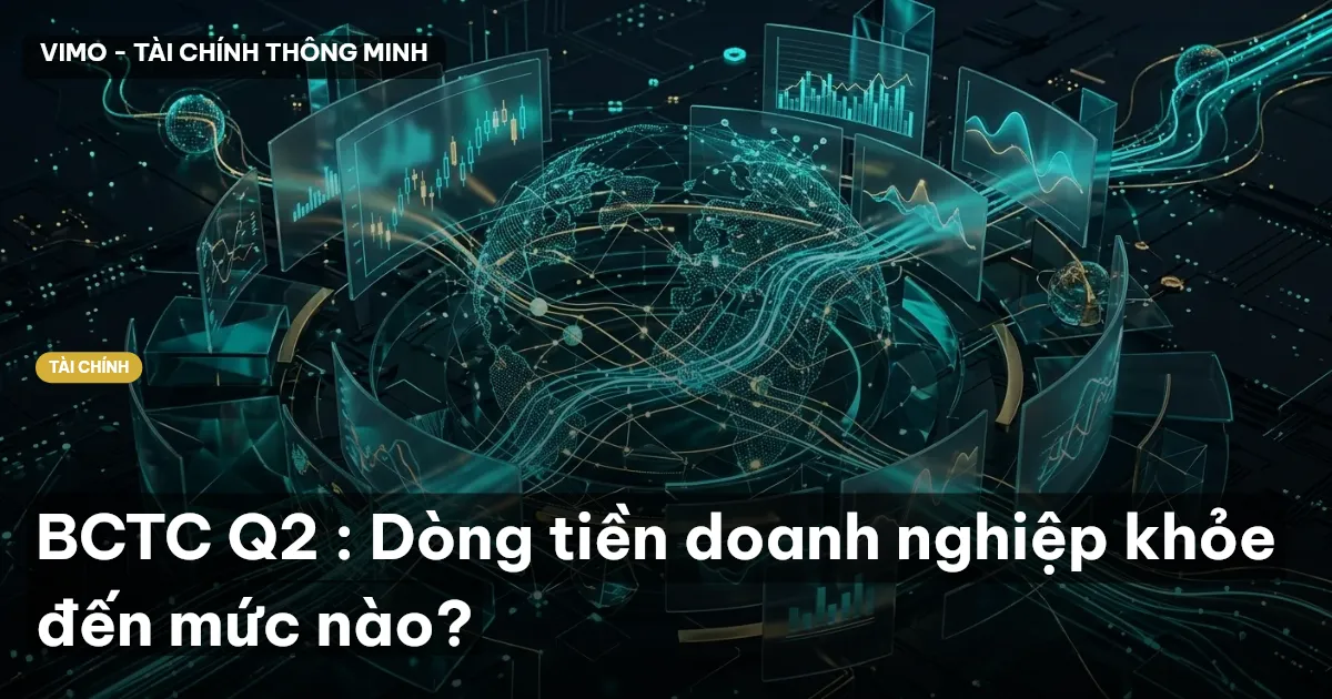 BCTC Q2 : Dòng tiền doanh nghiệp khỏe đến mức nào?