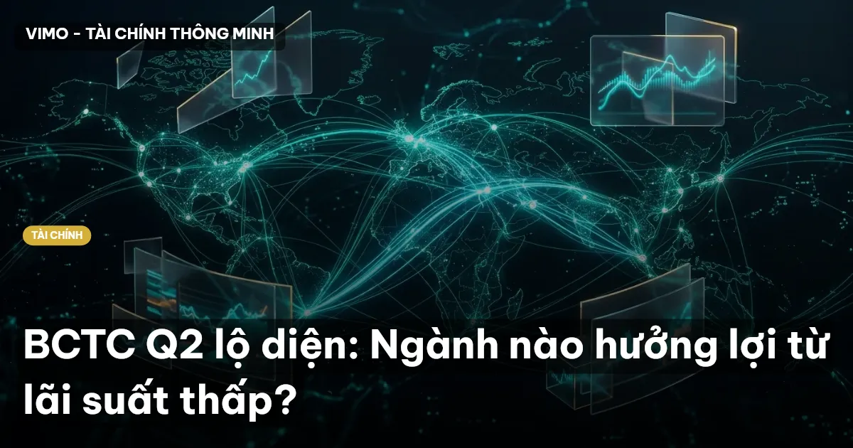 BCTC Q2 lộ diện: Ngành nào hưởng lợi từ lãi suất thấp?