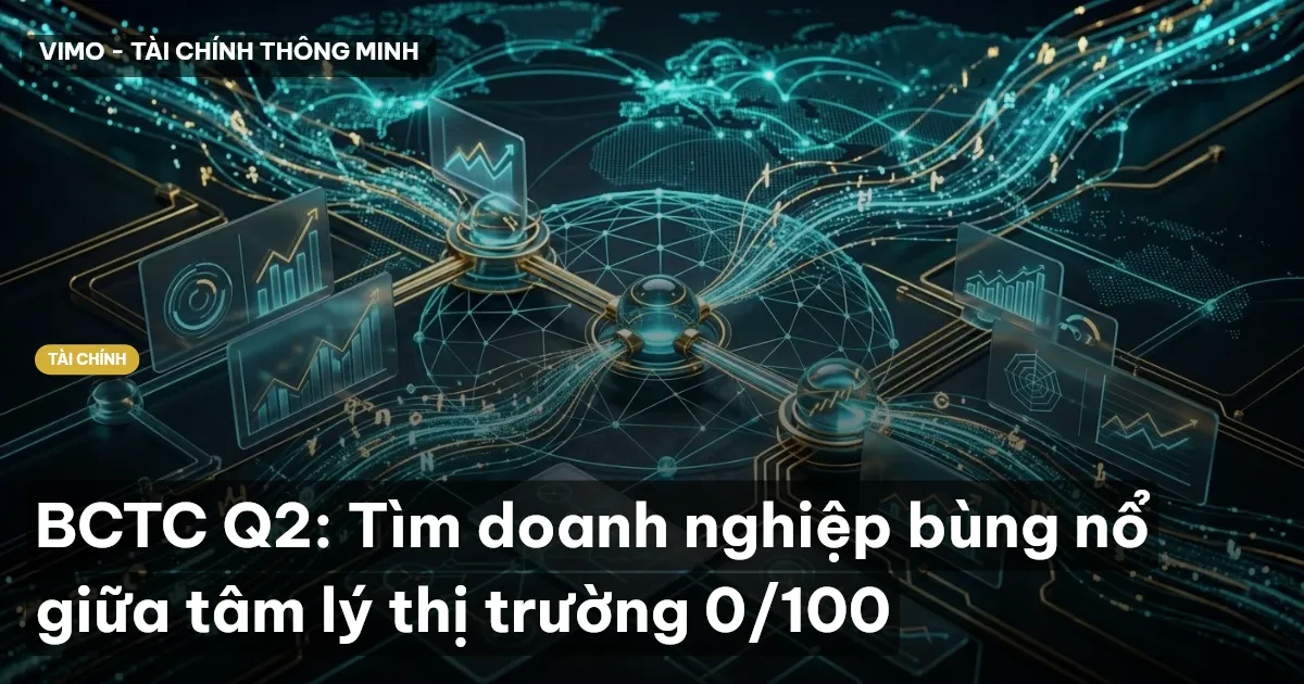 BCTC Q2: Tìm doanh nghiệp bùng nổ giữa tâm lý thị trường 0/100