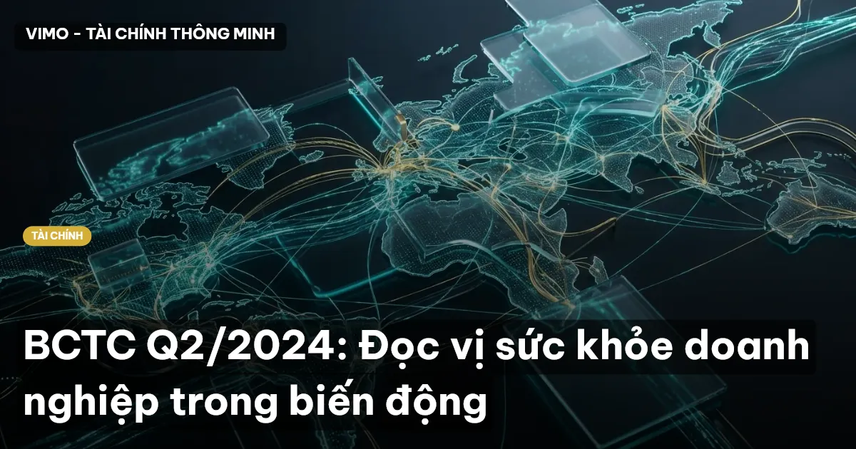 BCTC Q2/2024: Đọc vị sức khỏe doanh nghiệp trong biến động