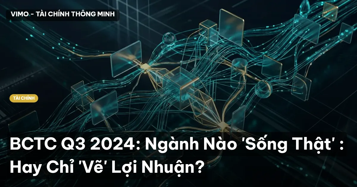 BCTC Q3 2024: Ngành Nào 'Sống Thật' : Hay Chỉ 'Vẽ' Lợi Nhuận?