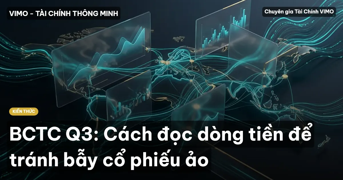 BCTC Q3: Cách đọc dòng tiền để tránh bẫy cổ phiếu ảo