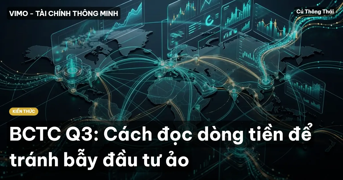 BCTC Q3: Cách đọc dòng tiền để tránh bẫy đầu tư ảo