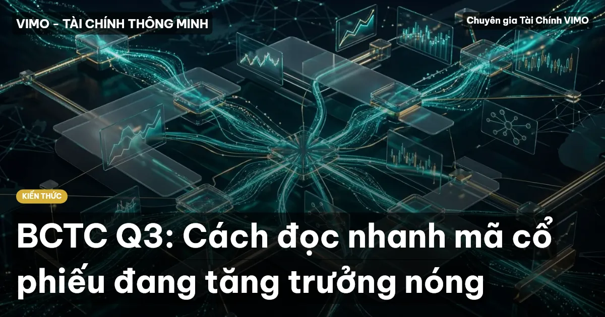 BCTC Q3: Cách đọc nhanh mã cổ phiếu đang tăng trưởng nóng