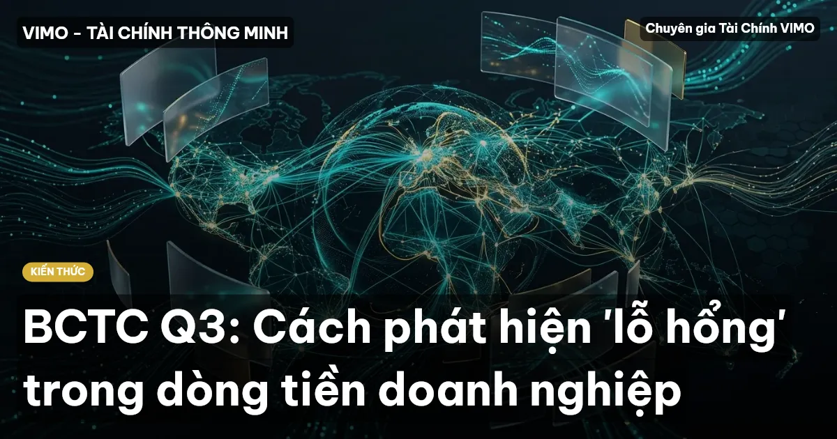 BCTC Q3: Cách phát hiện 'lỗ hổng' trong dòng tiền doanh nghiệp