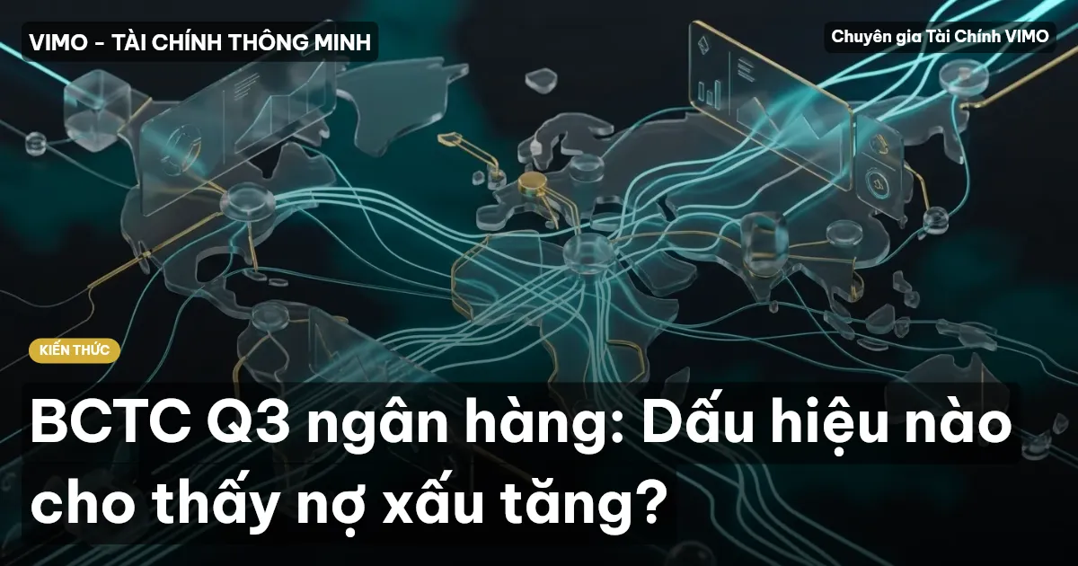 BCTC Q3 ngân hàng: Dấu hiệu nào cho thấy nợ xấu tăng?