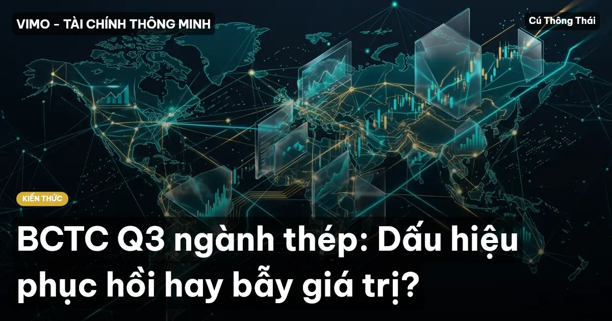 BCTC Q3 ngành thép: Dấu hiệu phục hồi hay bẫy giá trị?