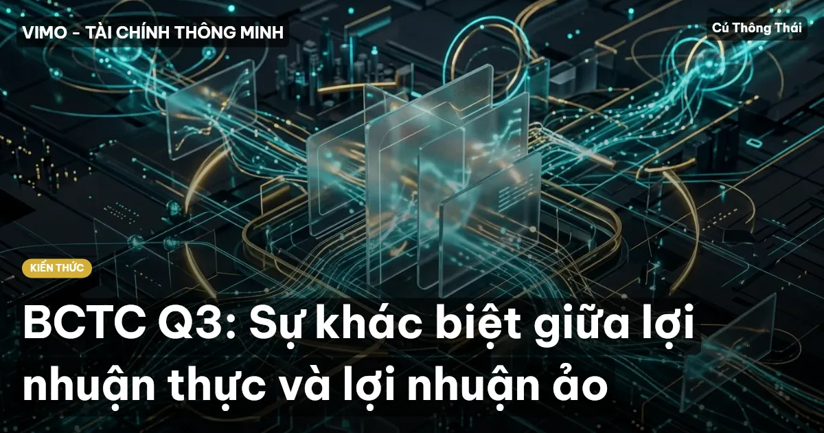 BCTC Q3: Sự khác biệt giữa lợi nhuận thực và lợi nhuận ảo