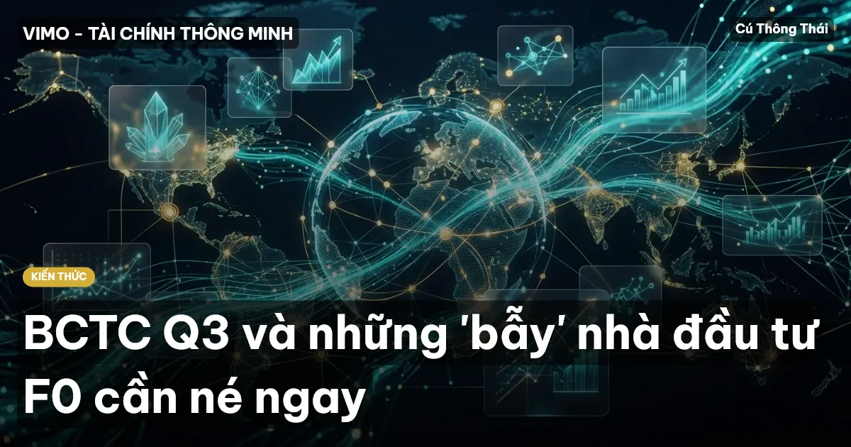 BCTC Q3 và những 'bẫy' nhà đầu tư F0 cần né ngay