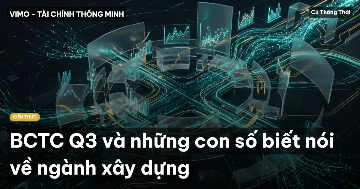 BCTC Q3 và những con số biết nói về ngành xây dựng