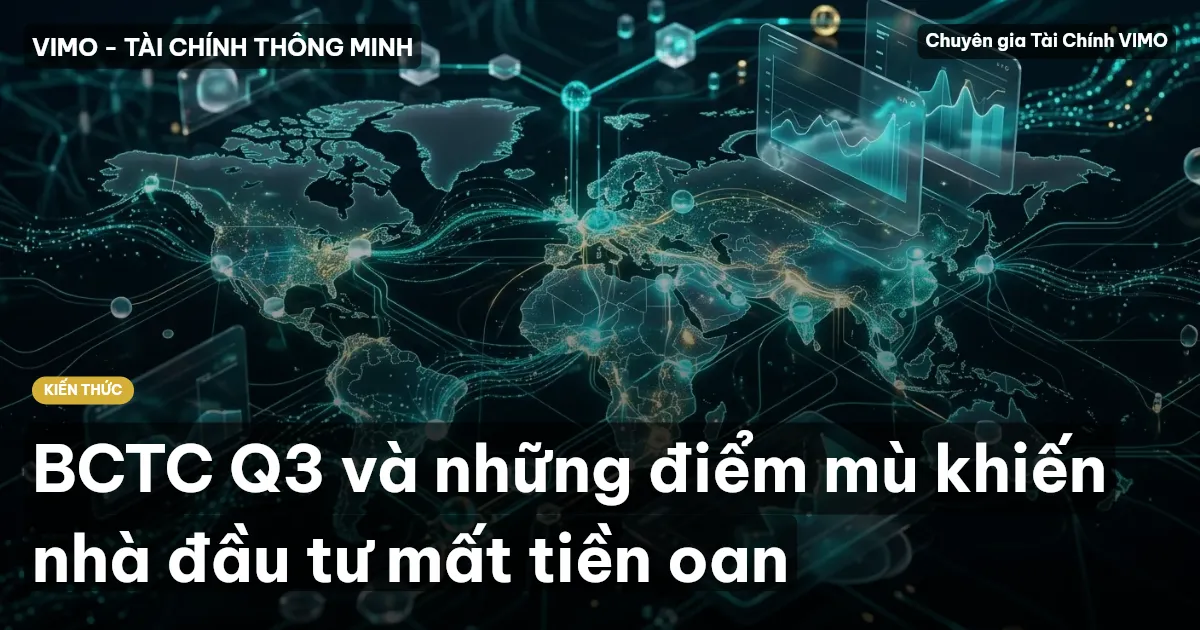 BCTC Q3 và những điểm mù khiến nhà đầu tư mất tiền oan