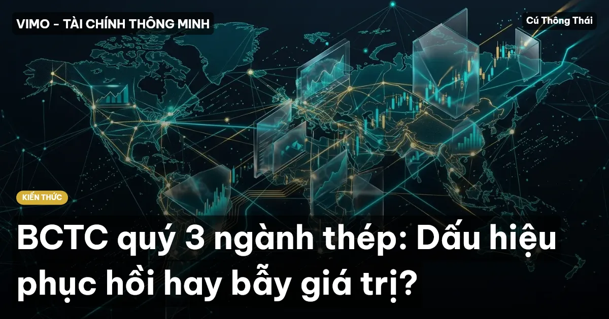 BCTC quý 3 ngành thép: Dấu hiệu phục hồi hay bẫy giá trị?