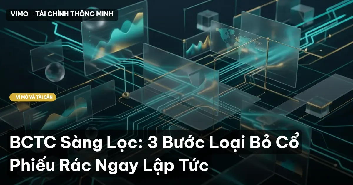 BCTC Sàng Lọc: 3 Bước Loại Bỏ Cổ Phiếu Rác Ngay Lập Tức