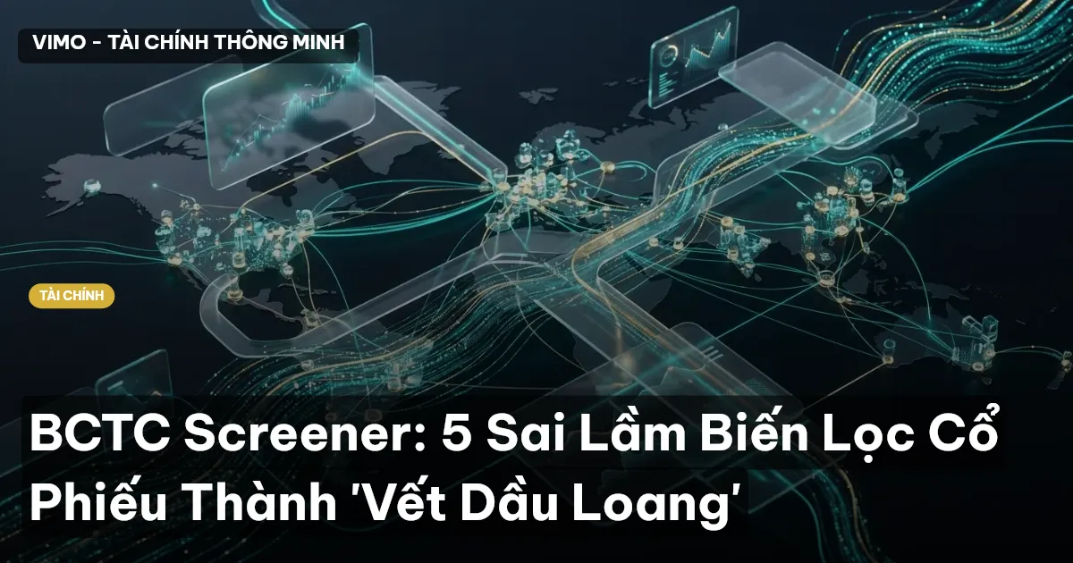 BCTC Screener: 5 Sai Lầm Biến Lọc Cổ Phiếu Thành 'Vết Dầu Loang'