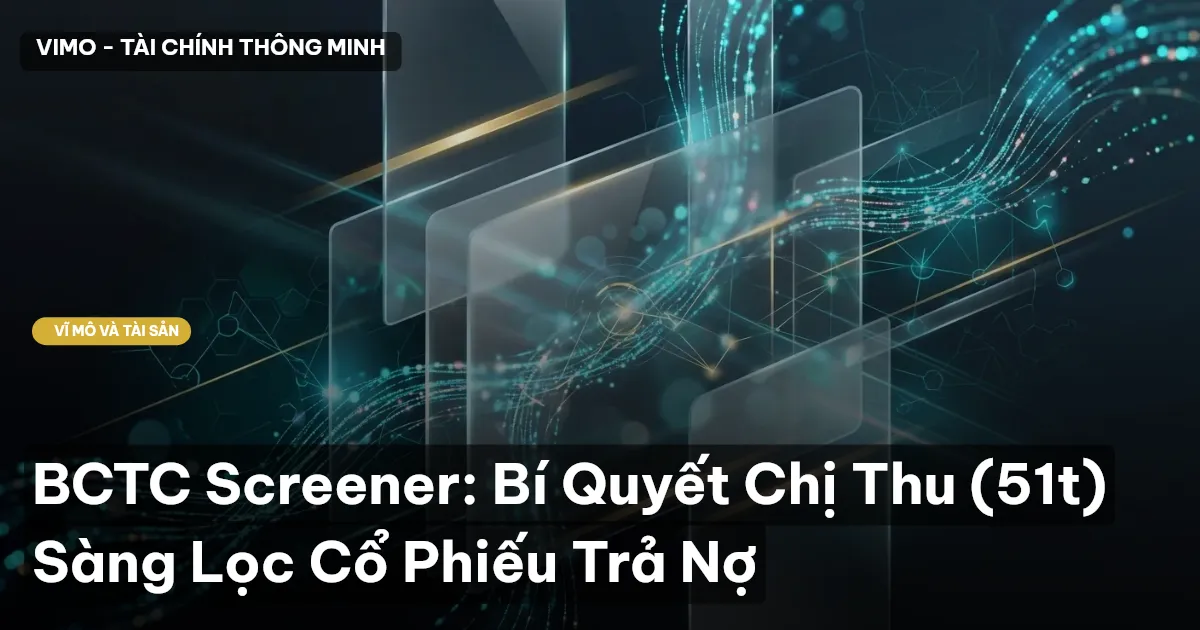 BCTC Screener: Bí Quyết Chị Thu (51t) Sàng Lọc Cổ Phiếu Trả Nợ