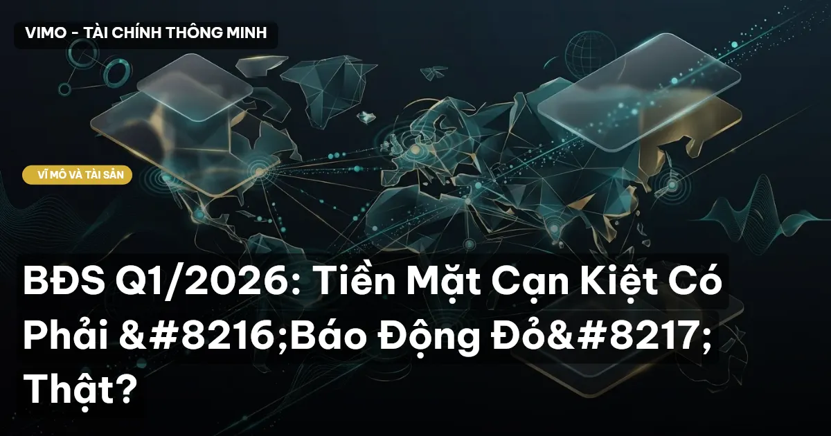 BĐS Q1/2026: Tiền Mặt Cạn Kiệt Có Phải 'Báo Động Đỏ' Thật?