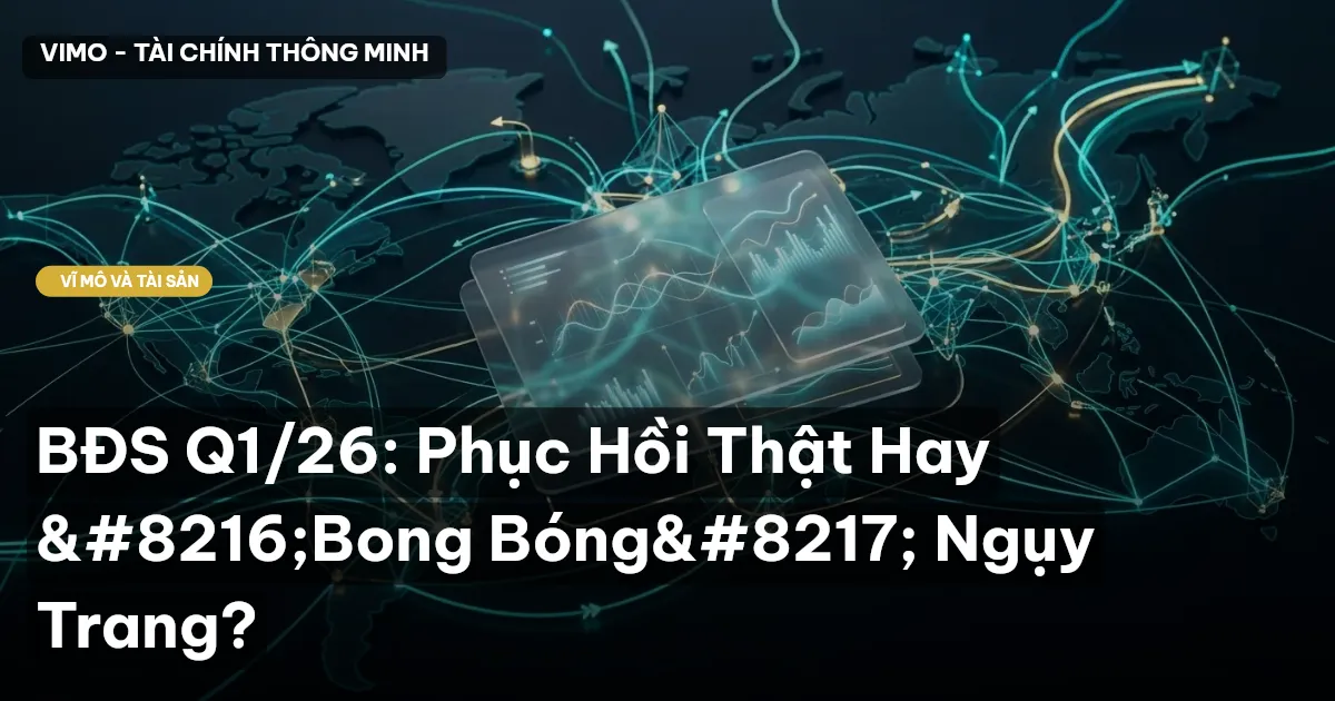 BĐS Q1/26: Phục Hồi Thật Hay ‘Bong Bóng’ Ngụy Trang?