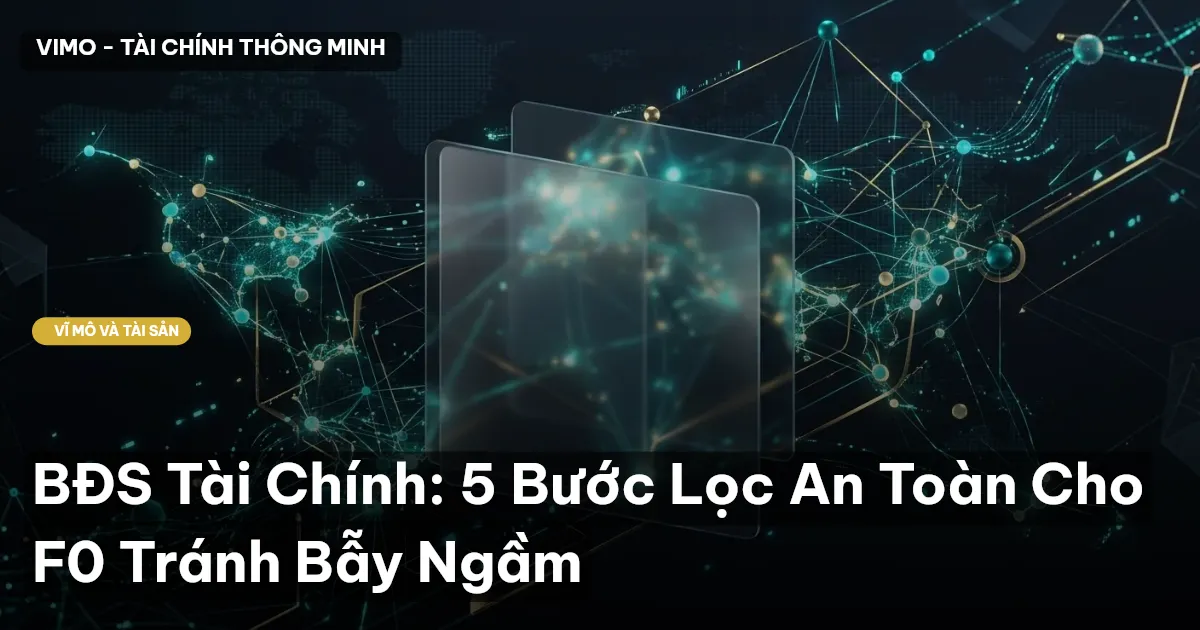 BĐS Tài Chính: 5 Bước Lọc An Toàn Cho F0 Tránh Bẫy Ngầm