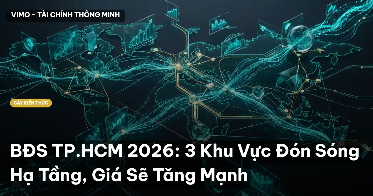 BĐS TP.HCM 2026: 3 Khu Vực Đón Sóng Hạ Tầng, Giá Sẽ Tăng Mạnh