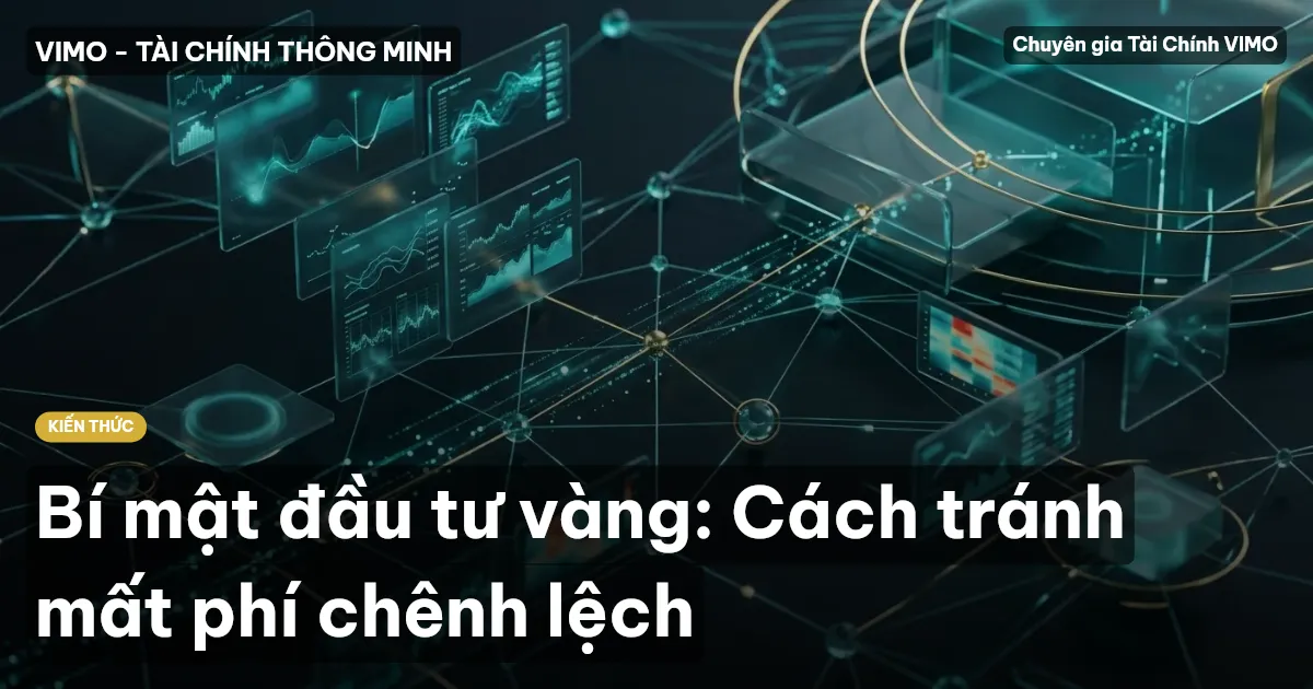 Bí mật đầu tư vàng: Cách tránh mất phí chênh lệch