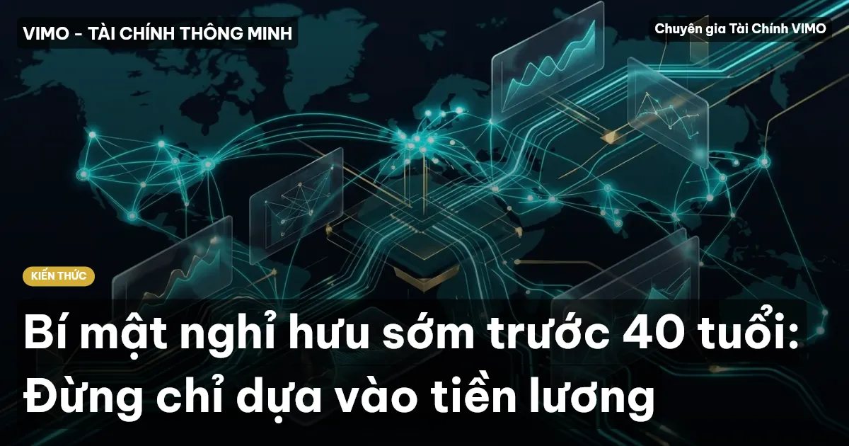 Bí mật nghỉ hưu sớm trước 40 tuổi: Đừng chỉ dựa vào tiền lương