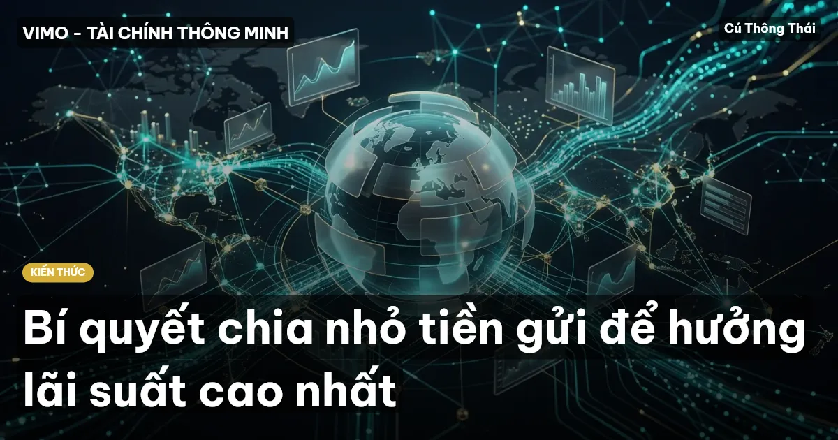 Bí quyết chia nhỏ tiền gửi để hưởng lãi suất cao nhất