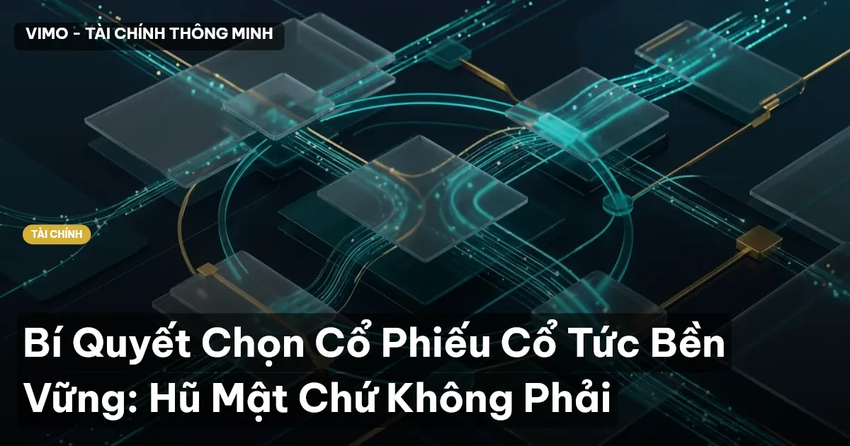 Bí Quyết Chọn Cổ Phiếu Cổ Tức Bền Vững: Hũ Mật Chứ Không Phải