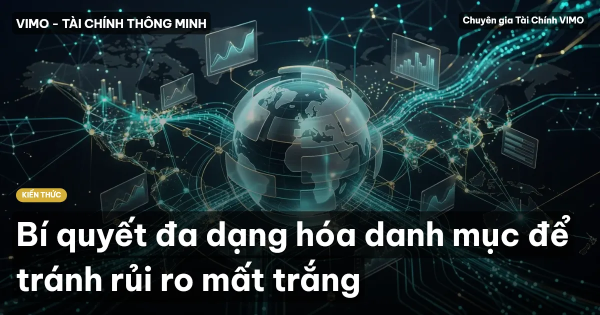 Bí quyết đa dạng hóa danh mục để tránh rủi ro mất trắng