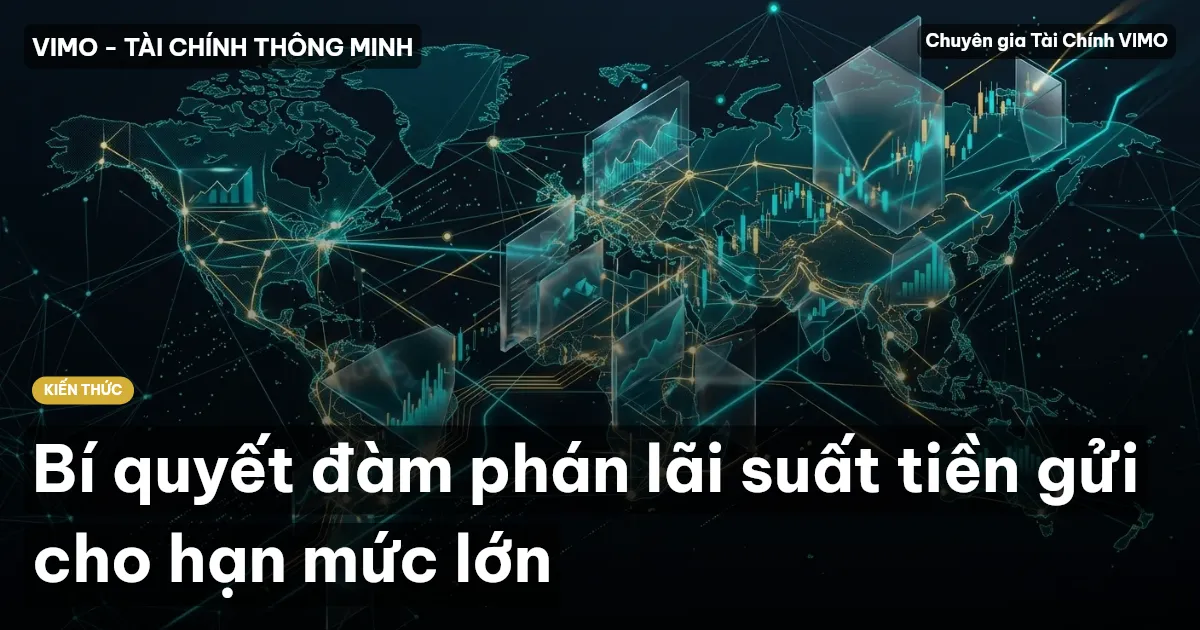 Bí quyết đàm phán lãi suất tiền gửi cho hạn mức lớn