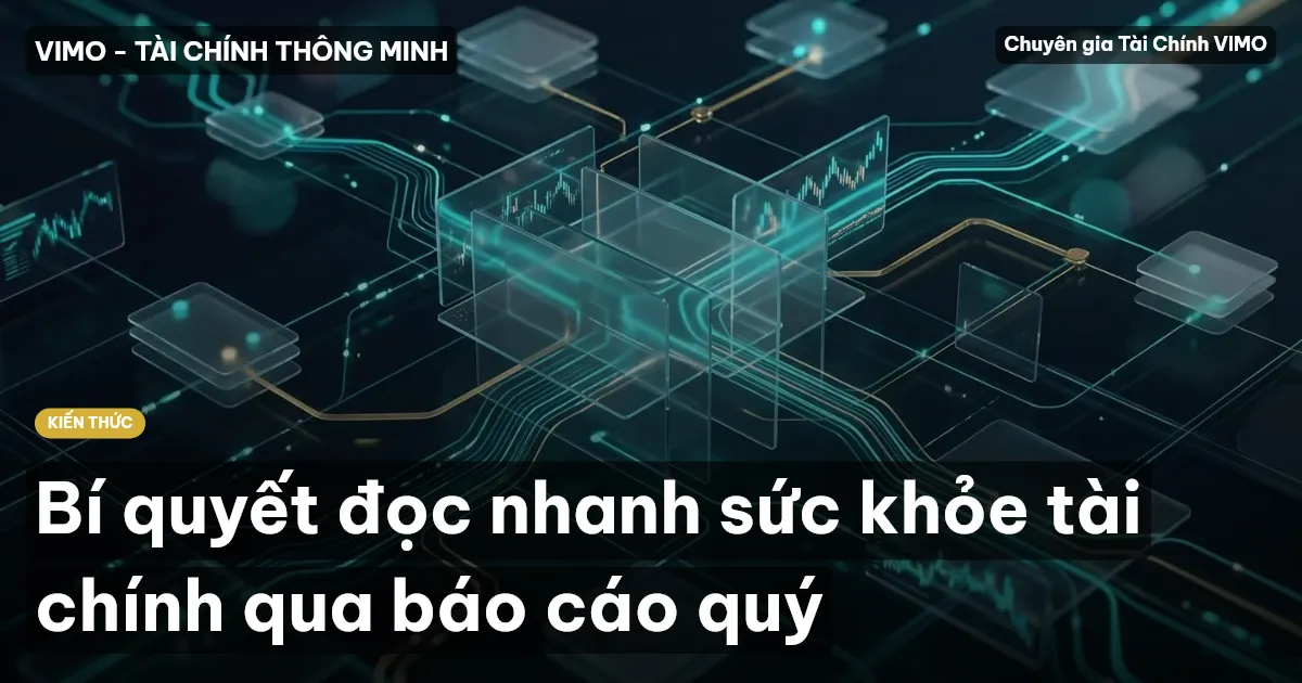 Bí quyết đọc nhanh sức khỏe tài chính qua báo cáo quý