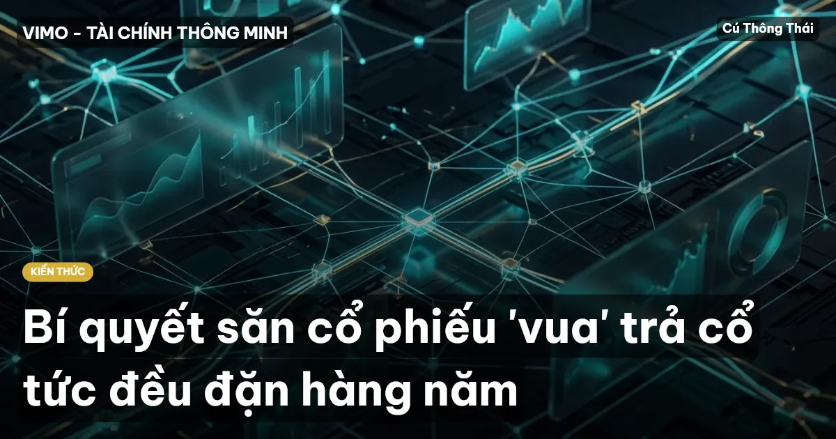 Bí quyết săn cổ phiếu 'vua' trả cổ tức đều đặn hàng năm