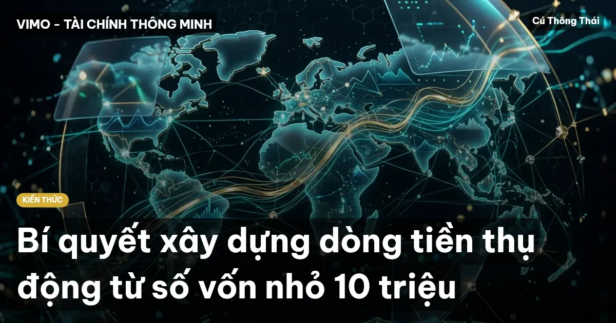 Bí quyết xây dựng dòng tiền thụ động từ số vốn nhỏ 10 triệu