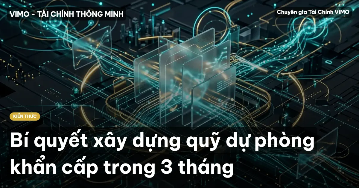Bí quyết xây dựng quỹ dự phòng khẩn cấp trong 3 tháng