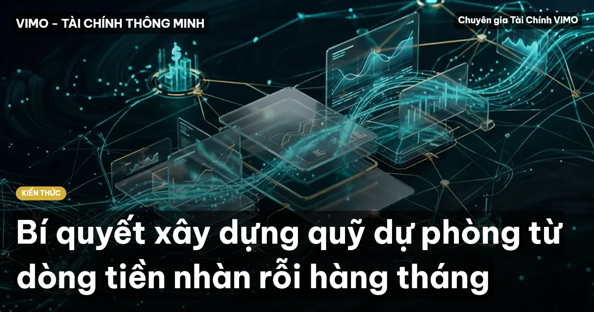 Bí quyết xây dựng quỹ dự phòng từ dòng tiền nhàn rỗi hàng tháng
