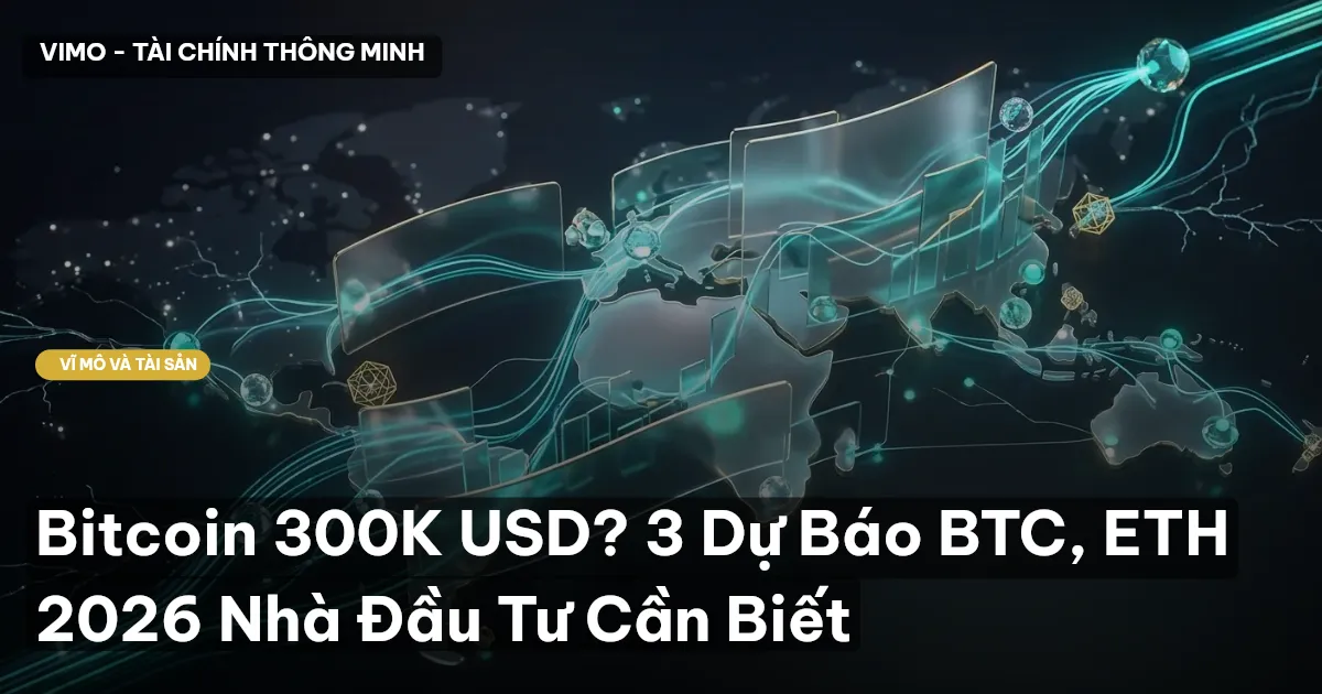 Bitcoin 300K USD? 3 Dự Báo BTC, ETH 2026 Nhà Đầu Tư Cần Biết