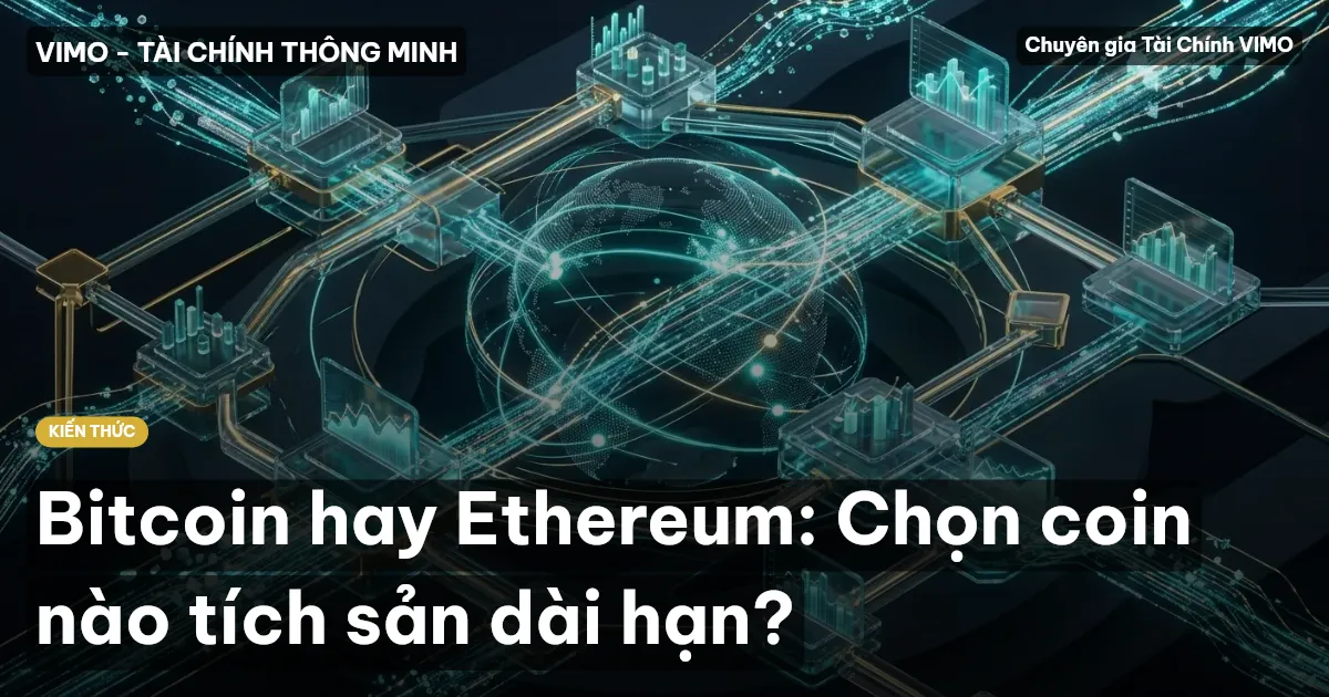 Bitcoin hay Ethereum: Chọn coin nào tích sản dài hạn?