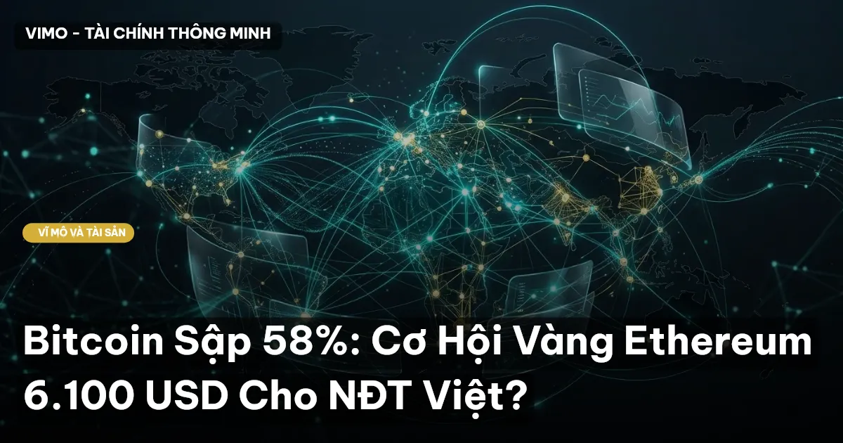 Bitcoin Sập 58%: Cơ Hội Vàng Ethereum 6.100 USD Cho NĐT Việt?