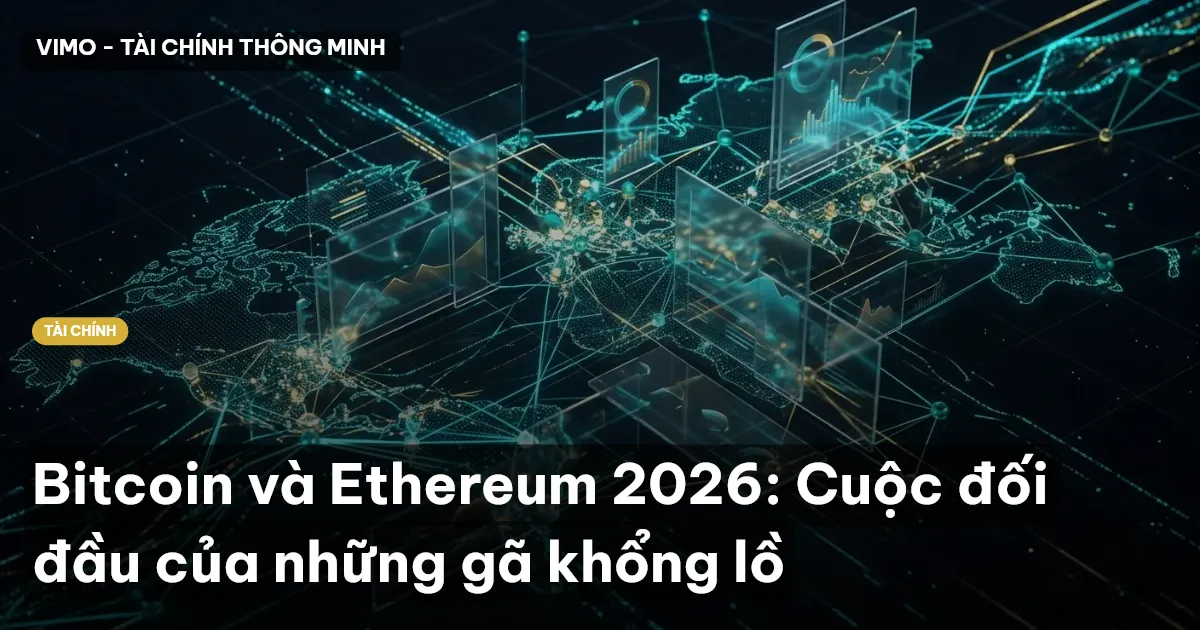 Bitcoin và Ethereum 2026: Cuộc đối đầu của những gã khổng lồ