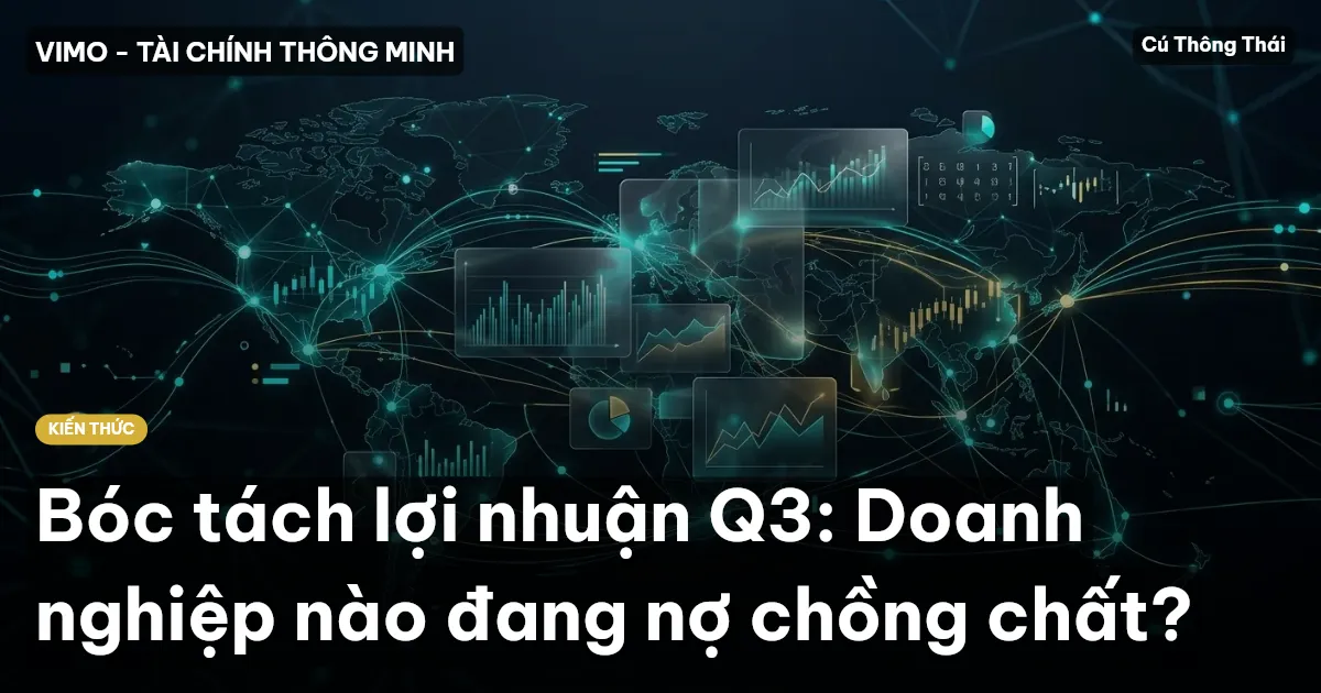 Bóc tách lợi nhuận Q3: Doanh nghiệp nào đang nợ chồng chất?