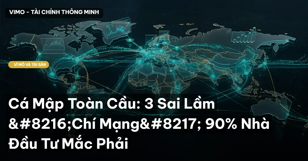 Cá Mập Toàn Cầu: 3 Sai Lầm ‘Chí Mạng’ 90% Nhà Đầu Tư Mắc Phải