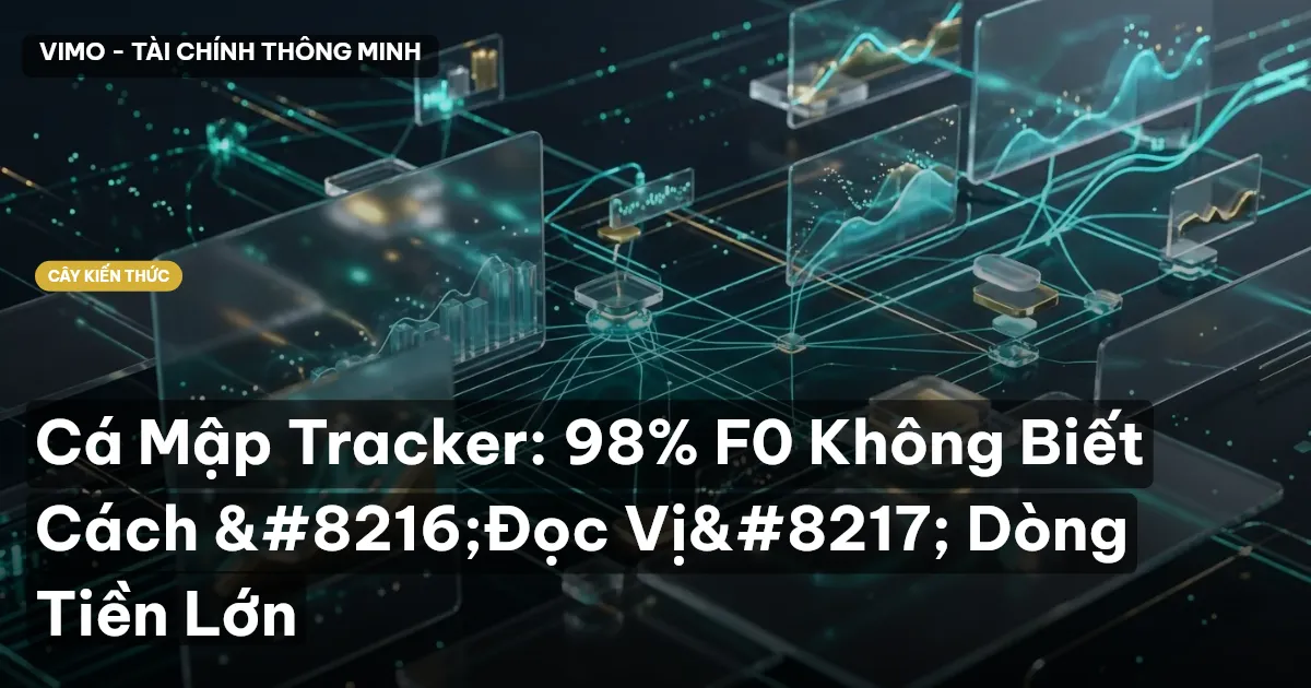 Cá Mập Tracker: 98% F0 Không Biết Cách ‘Đọc Vị’ Dòng Tiền Lớn