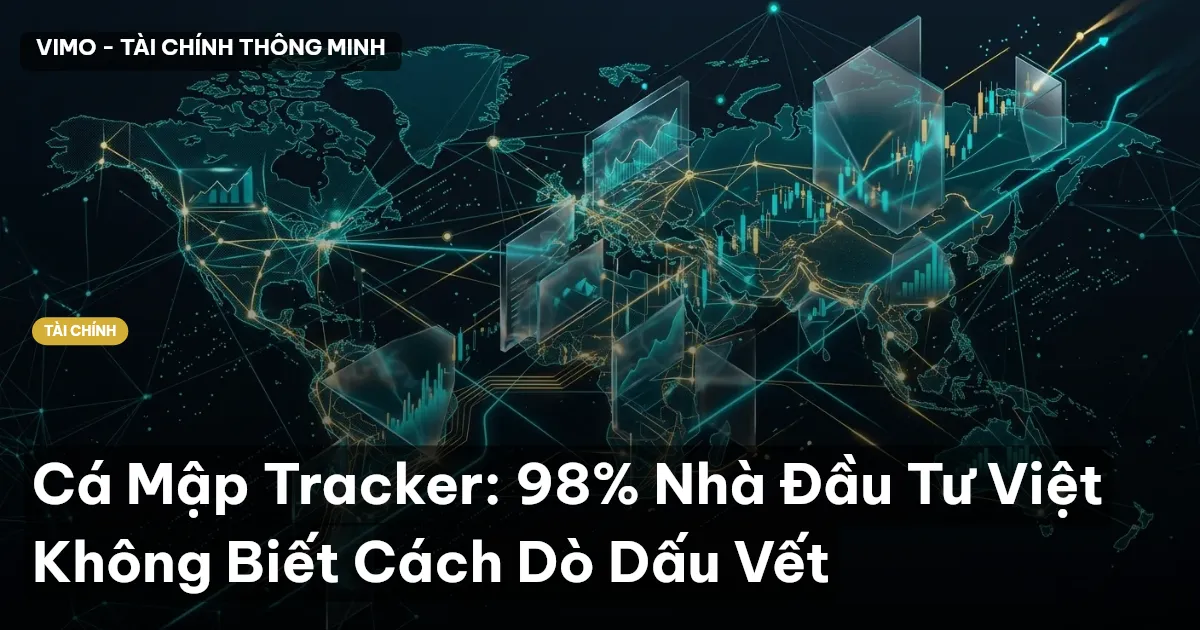 Cá Mập Tracker: 98% Nhà Đầu Tư Việt Không Biết Cách Dò Dấu Vết