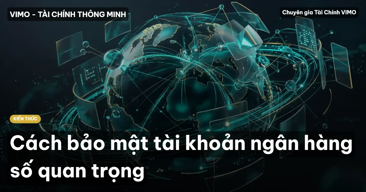Cách bảo mật tài khoản ngân hàng số quan trọng