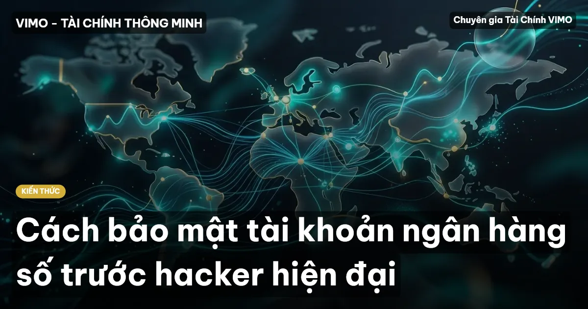 Cách bảo mật tài khoản ngân hàng số trước hacker hiện đại