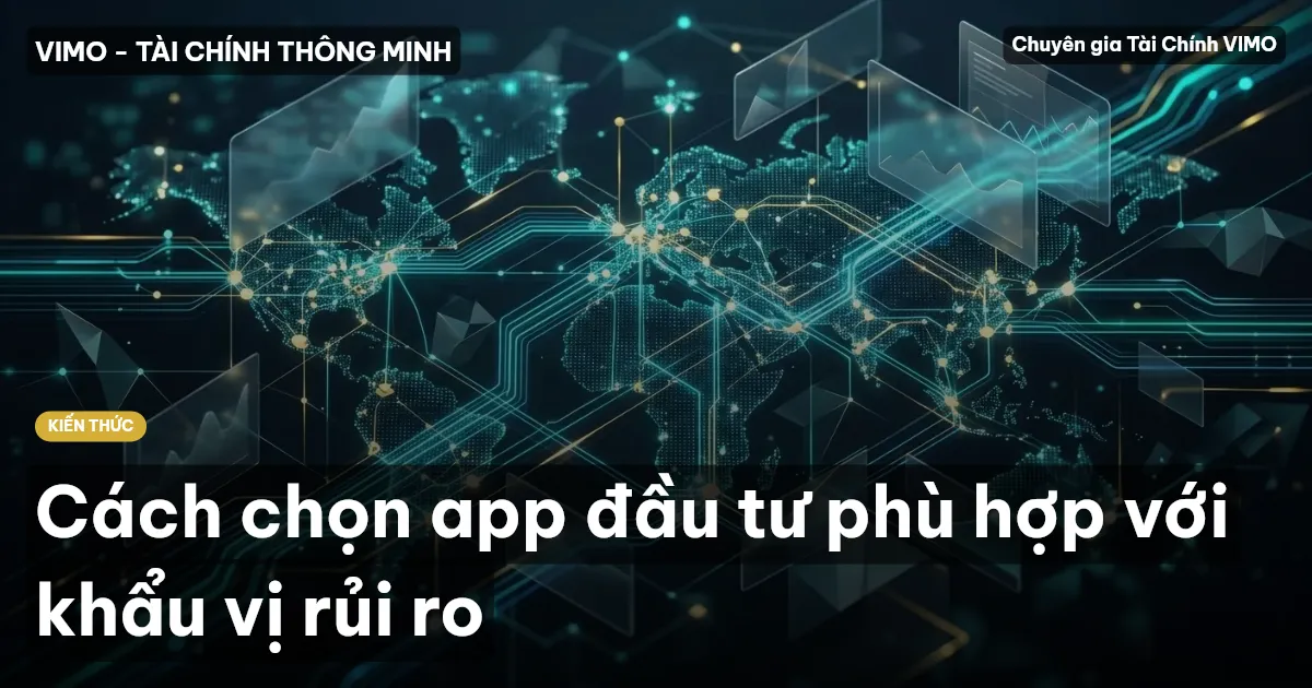 Cách chọn app đầu tư phù hợp với khẩu vị rủi ro