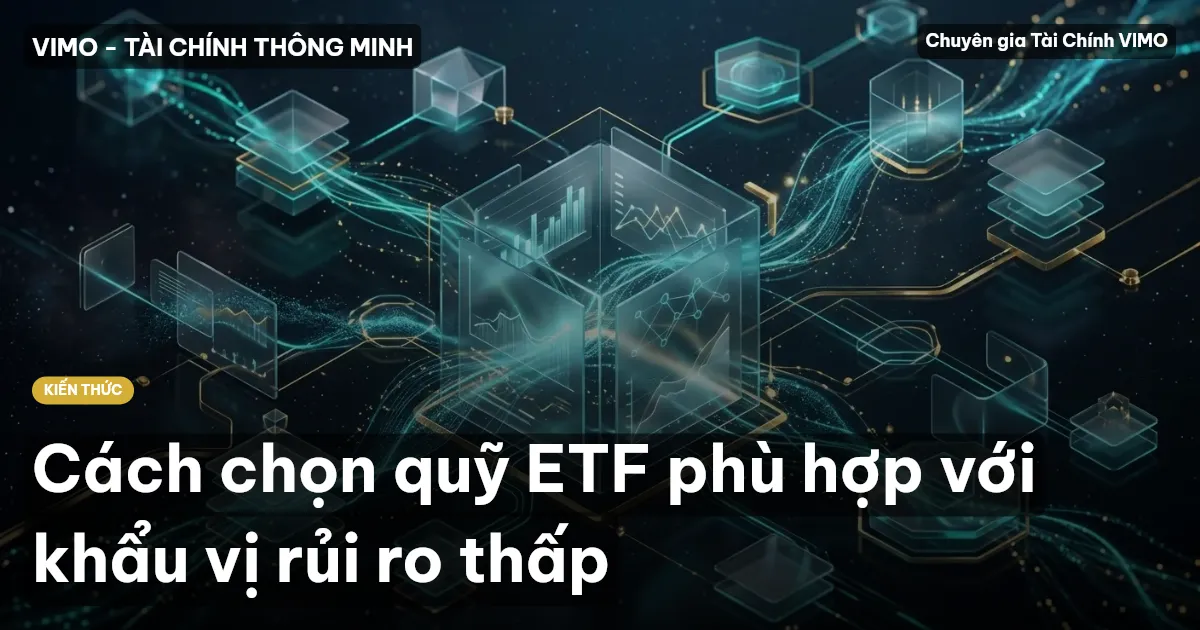 Cách chọn quỹ ETF phù hợp với khẩu vị rủi ro thấp