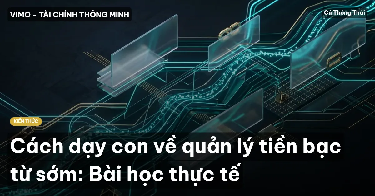 Cách dạy con về quản lý tiền bạc từ sớm: Bài học thực tế