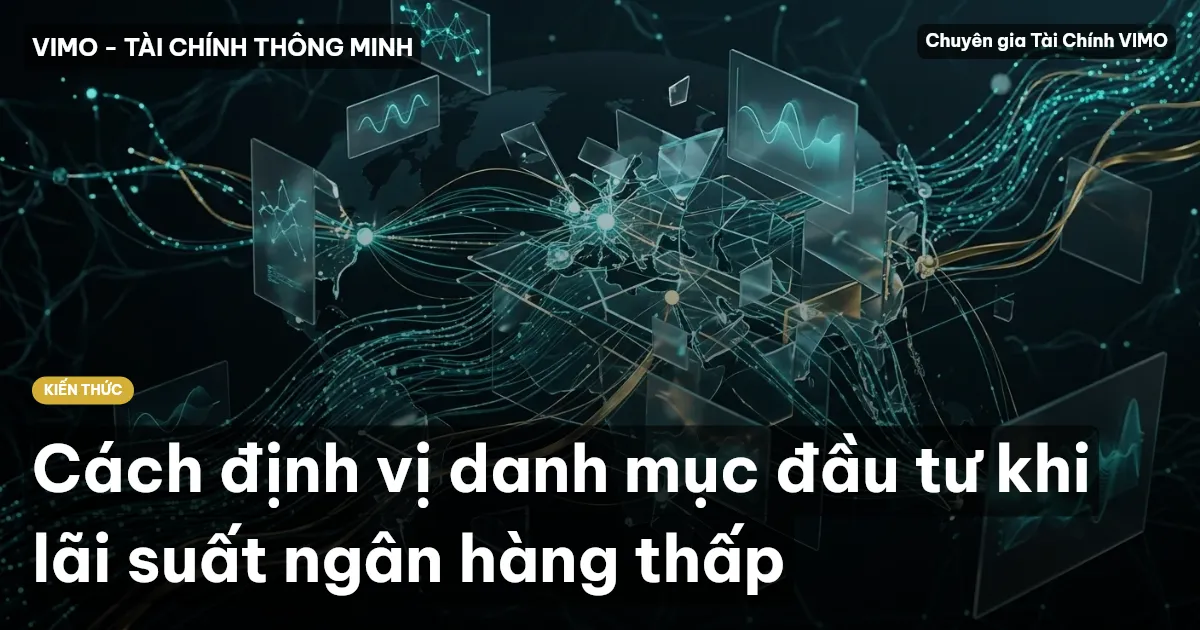 Cách định vị danh mục đầu tư khi lãi suất ngân hàng thấp