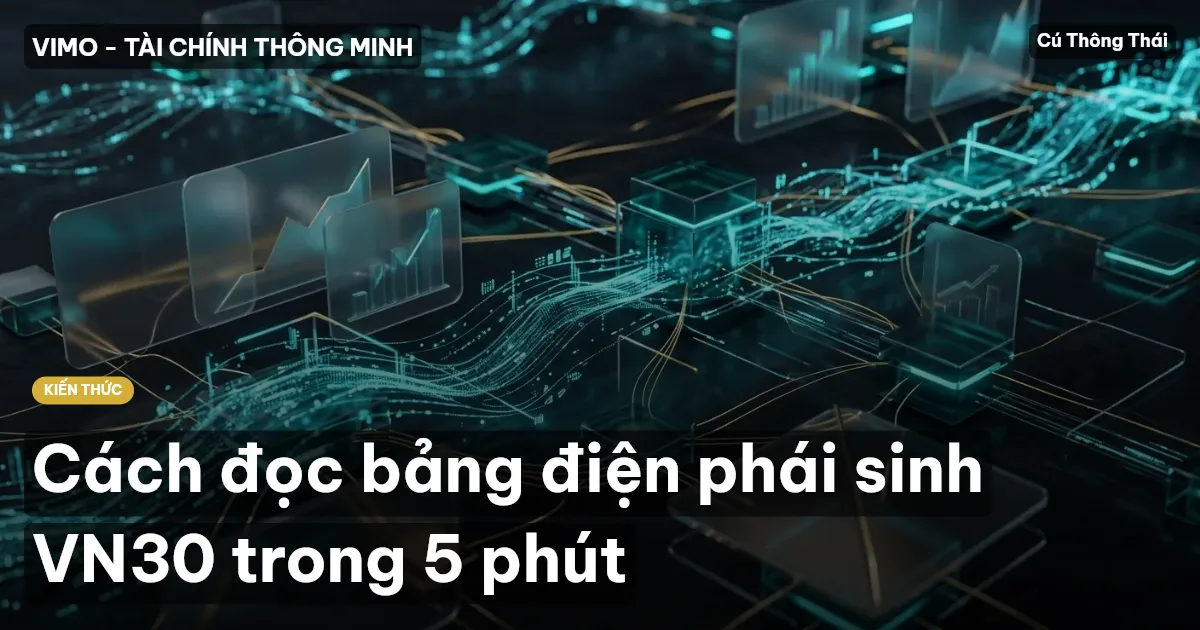 Cách đọc bảng điện phái sinh VN30 trong 5 phút