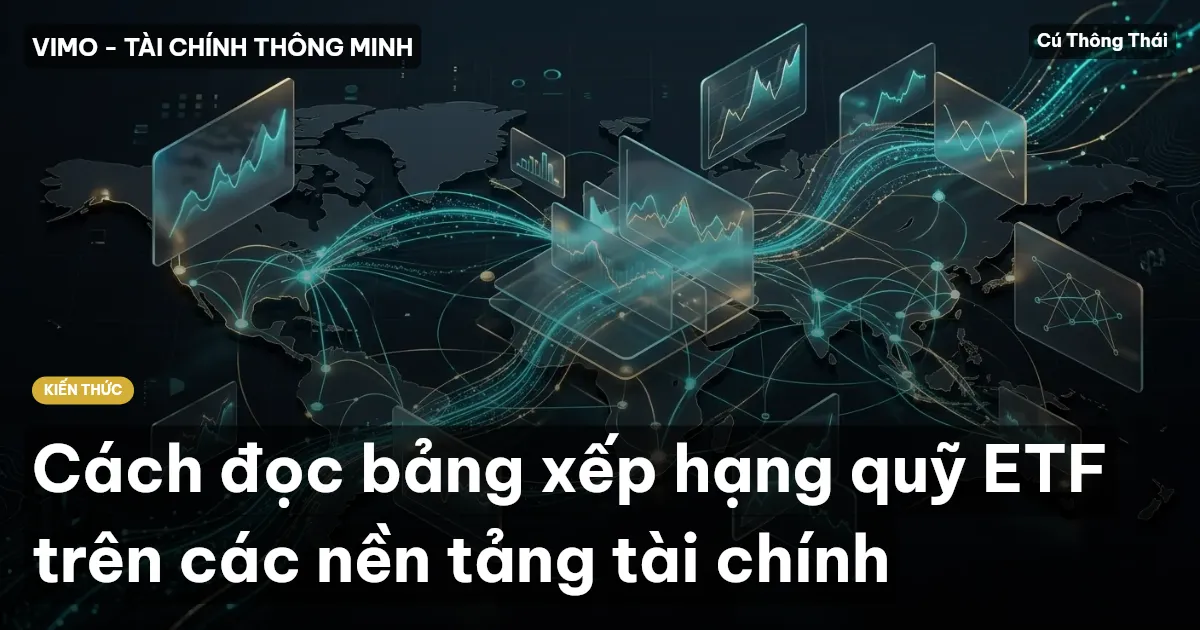 Cách đọc bảng xếp hạng quỹ ETF trên các nền tảng tài chính